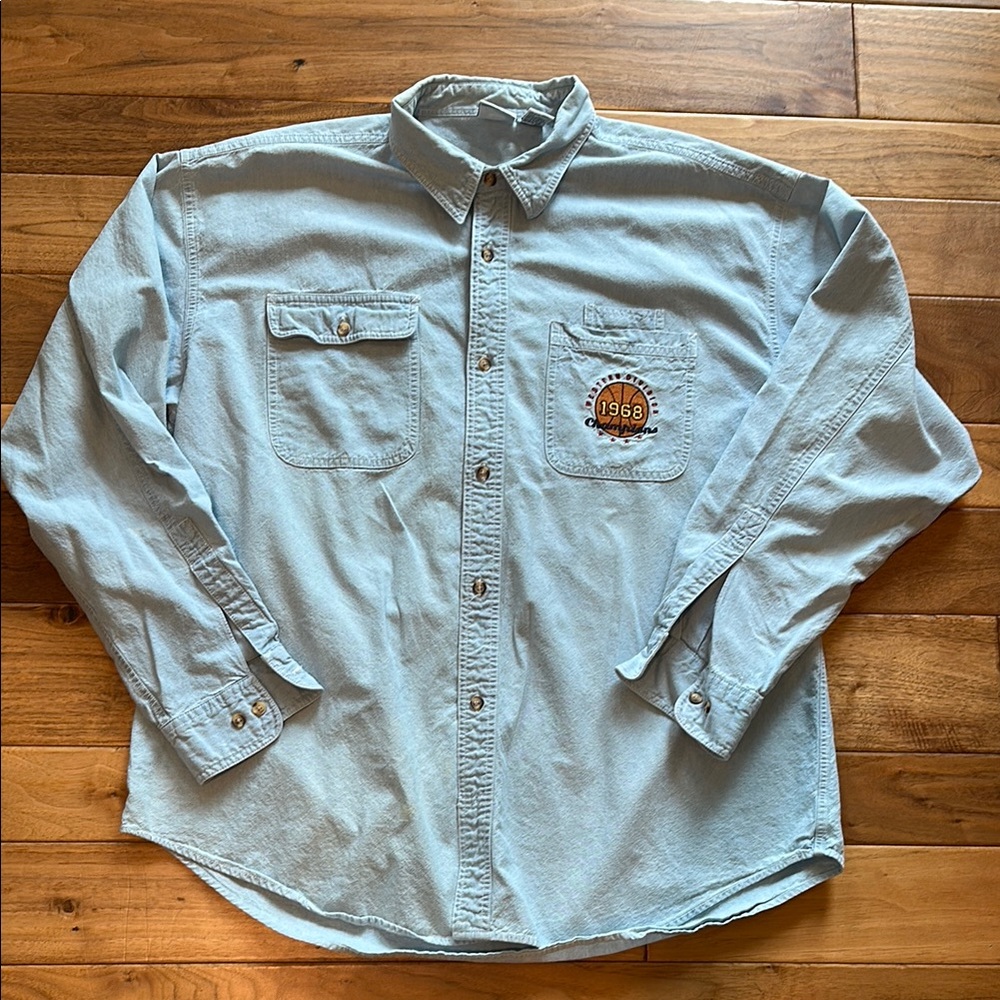 Vtg Acme clothing Looney tunes chambray shirt